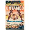 Image 1 : Untamed, 1955, 20th Century Fox (U.S.). Folded. Condition C with minor paper loss at folds and...