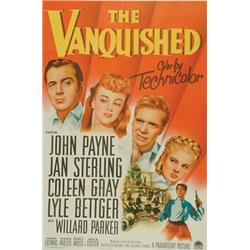 The Vanquished, 1953, A Paramount Picture (U.S.). Folded. Condition B with, some creasing....