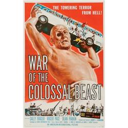 War of the Colossal Beast, 1958, American International Pictures (U.S.). Folded. Condition B....