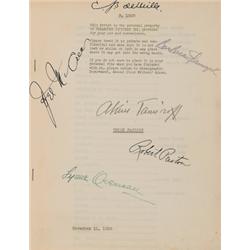Autograph Script of Union Pacific, An original script of Union Pacific signed by C.B. DeMille,...