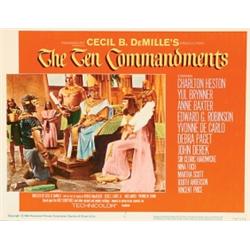 The Ten Commandments, A group of 10 lobby cards of different vintages for this classic DeMille...
