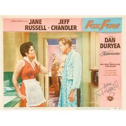 [Autographed Lobby Cards], A group of 7 lobby cards autographed by various stars including: Ang...