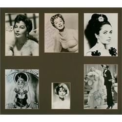 [Hollywood Actresses Autographed Photographs], A group of autographed photographs including: Gi...