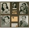 Image 1 : Hollywood Actors and Actresses Autographs & Photographs, A group of 8 items including a clipped...