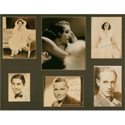 [Autographed Photographs], A group of signed and inscribed photographs including: Paulette Godd...