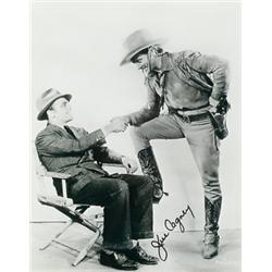 [Collection of Autographs by Hollywood Personalities], A binder containing approx. 53 autograph...