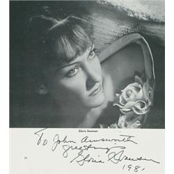 [Collection of Autographs by Hollywood Personalities], A binder containing approx. 45 autograph...