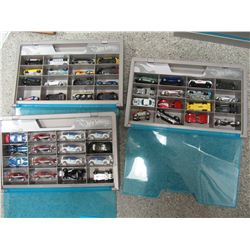 3 flats of Hot Wheels