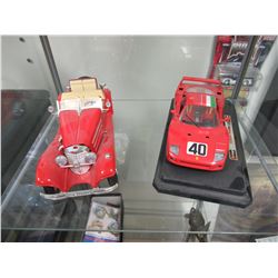 Two Burago diecast cars