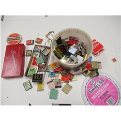 Matchbooks and coasters
