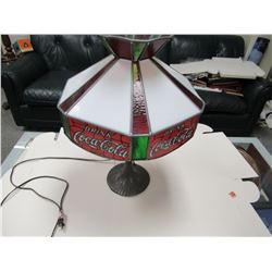 Coca-Cola Tiffany style lamp