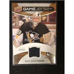 UPPER DECK GAME JERSEY MARC-ANDRE FLEURY HOCKEY CARD