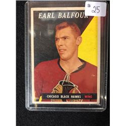 1958-59 Topps Hockey #37 Earl Balfour