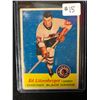 Image 1 : 1957-58 TOPPS HOCKEY CARD ED LITZENBERGER RC #26