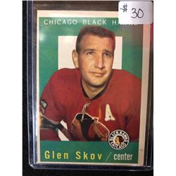 1959-60 Topps Hockey Card #12 Glen Skov