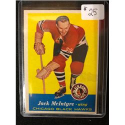 1957-58 Topps Hockey Card #28 Jack McIntyre