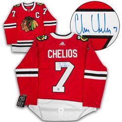 Chris Chelios Chicago Blackhawks Autographed Adidas Authentic Hockey Jersey (AJ SPORTS)