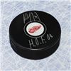 Image 1 : Paul Coffey Detroit Red Wings Autographed Hockey Puck with HOF Inscription (AJ SPORTS)