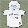 Image 1 : Carlos Delgado Toronto Blue Jays Autographed Retro MLB Baseball Jersey (AJ SPORTS)