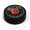 Image 1 : Brian Elliott Calgary Flames Autographed Game Model Hockey Puck (AJ SPORTS)