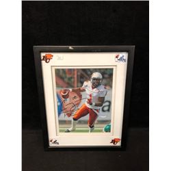 CASEY PRINTERS SIGNED 11" X 14" FRAMED PHOTO (BC LIONS)