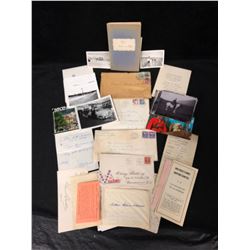 VINTAGE PERSONALIZED LETTERS/ POSTCARDS/ PHOTO'S LOT