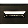 Image 1 : 925 SILVER GOLD PLATED BRACELET WITH DARK BLUE SAPPHIRES