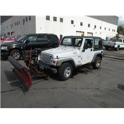 2003 Jeep Wrangler w/plow SN#-1J4FA39S33P327818