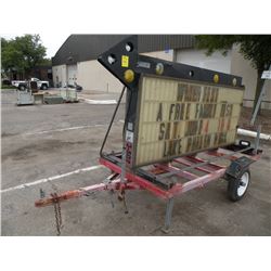 Portable sign trailer