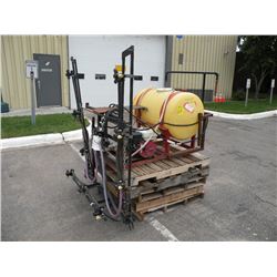 Boom sprayer, approx 16ft spray, 5.5hp Honda -SELLS NO TITLE