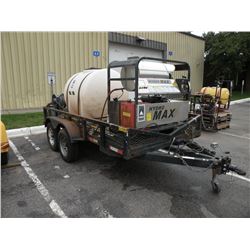 Hydro Max portable hot water pressure wash system -with title for trailer