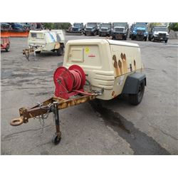 Ingersoll Rand air compressor, John Deere diesel power -SELLS NO TITLE  2085 hrs starts and runs