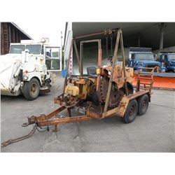 Case Maxi Sneaker cable plow w/trenching wheel & trailer -SELLS NO TITLE