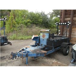 Tar pot on trailer -SELLS NO TITLE