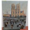 Image 1 : CITY THEMED CANVAS PAINTING.