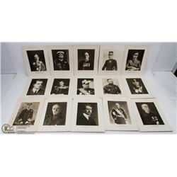 LOT OF 15- 1920'S DAILY WAR ALBUM PHOTO PRINTS
