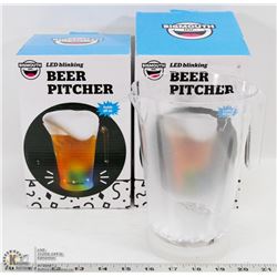 2 NEW LED BLINKING PITCHERS IN BOXES