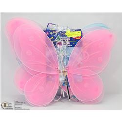 LOT OF 8 GLITTER FAIRY WINGS WITH WAND