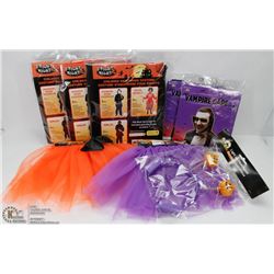 FLAT OF ASSORTED HALLOWEEN COSTUMES AND