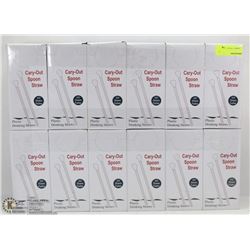 12 BOXES OF CARRY OUT SPOON STRAWS