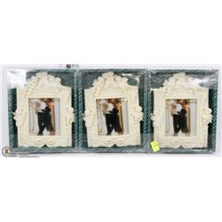 LOT OF 3 PHOTO FRAMES