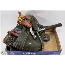 DRYWALLERS / FRAMERS TOOL BELT W/ TOOLS