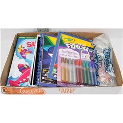 CHILDRENS COLOURING & ACTIVITIES LOT - CRAYOLA &