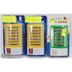 LOT OF THREE NEW WALL PLUG BUG ZAPPERS