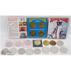 ESTATE TRAY OF COLLECTOR KLONDIKE DOLLARS