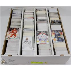 BOX OF OVER 3000 HOCKEY CARDS ASSORTED SETS AND