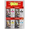 Image 1 : LOT OF 8 CANON 6 INK CARTRIDGES
