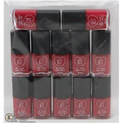 LOT OF 12 KIT NAIL LACQUER (15ML) BOTTLES