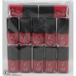 LOT OF 12 KIT NAIL LACQUER (15ML) BOTTLES
