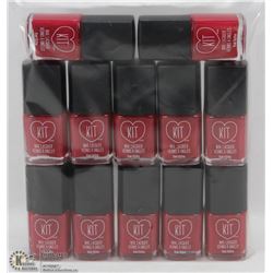 LOT OF 12 KIT NAIL LACQUER (15ML) BOTTLES
